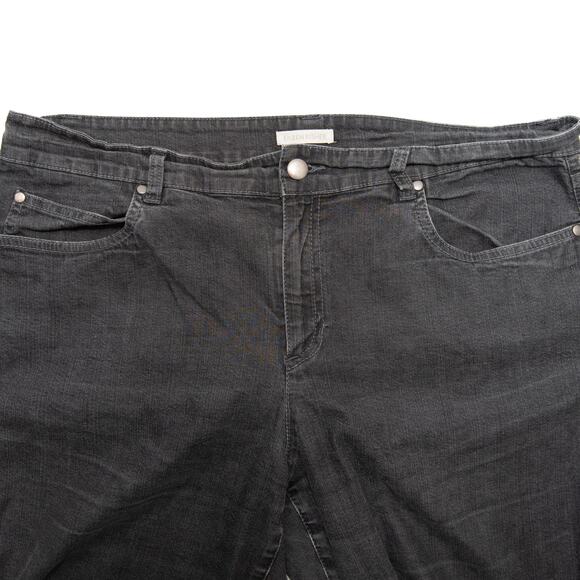 Eileen Fisher Carbon Slim Fit Full Length Organic Cotton Stretch Jeans Size 16 - Picture 5 of 12